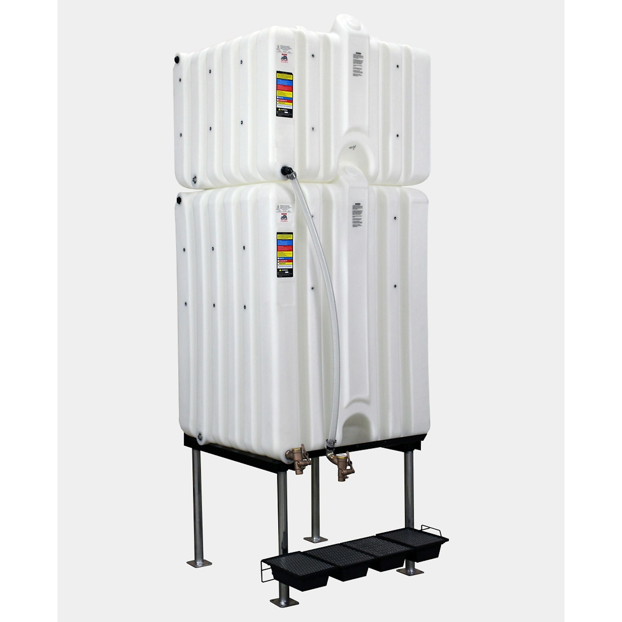 Rhino Tuff Tanks Complete Gravity Feed System - 345-Gal. Capacity, Stackable, Roto-Molded, Model# RTT-6420